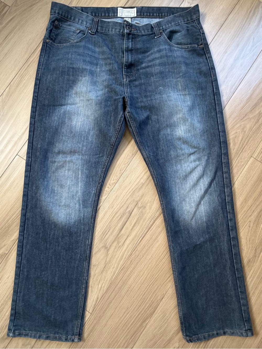 Colours Alexander Julian Men's Dark Blue Washed Jeans 40x32 Straight Stretch